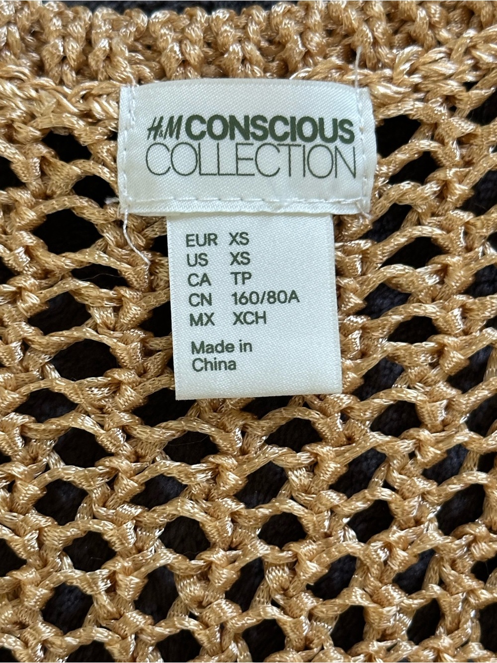H&M Gold Crochet Racerback Tank - Picture 5 of 6
